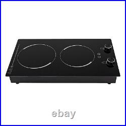 2-Burner Electric Induction Cooktop Stove Top Touch Control Child Lock 110V New 2-Burner Electric Induction Cooktop Stove Top Touch Control Child Lock 110V New