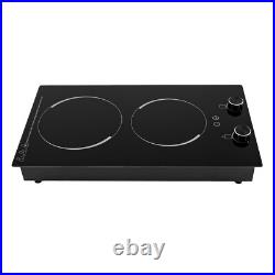 2-Burner Electric Induction Cooktop Stove Top Touch Control Child Lock 110V New 2-Burner Electric Induction Cooktop Stove Top Touch Control Child Lock 110V New