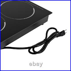 2-Burner Electric Induction Cooktop Stove Top Touch Control Child Lock 110V New 2-Burner Electric Induction Cooktop Stove Top Touch Control Child Lock 110V New