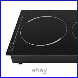 2-Burner Electric Induction Cooktop Stove Top Touch Control Child Lock 110V New 2-Burner Electric Induction Cooktop Stove Top Touch Control Child Lock 110V New