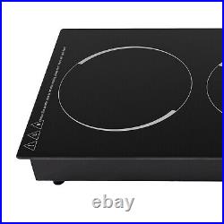 2-Burner Electric Induction Cooktop Stove Top Touch Control Child Lock 110V New 2-Burner Electric Induction Cooktop Stove Top Touch Control Child Lock 110V New