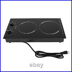 2-Burner Electric Induction Cooktop Stove Top Touch Control Child Lock 110V New 2-Burner Electric Induction Cooktop Stove Top Touch Control Child Lock 110V New