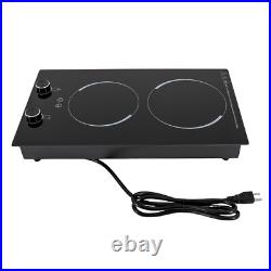 2-Burner Electric Induction Cooktop Stove Top Touch Control Child Lock 110V New 2-Burner Electric Induction Cooktop Stove Top Touch Control Child Lock 110V New