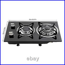 2 Burner Gas Cooktop, Gas Stove, Gas Stove Top with 2 Burner