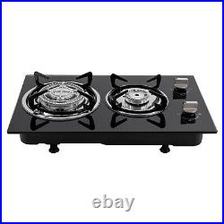 2 Burner Gas Cooktop, Gas Stove, Gas Stove Top with 2 Burner