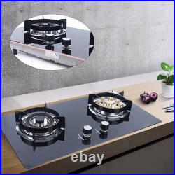 2-Burner Gas Stove Built-in Gas Cooktop Stove Top Home Kitchen Natural Gas Stove