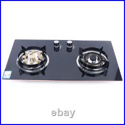 2-Burner Gas Stove Built-in Gas Cooktop Stove Top Home Kitchen Natural Gas Stove