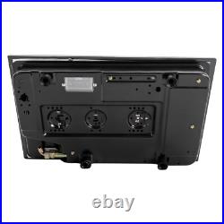 2 Burner Propane Gas Cooktop LPG Dual Fuel Gas Stove Top Tempered Glass Black