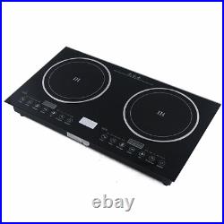 2 Burners Induction Cooktop Electric Hob Cook Top Stove Ceramic Cooktops 110V