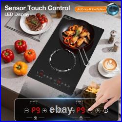 20 Electric Induction Cooktop Built-in Stove 2 Burners Cooker 2300W