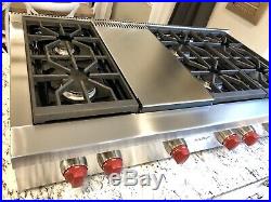 (2014) WOLF 48 Pro Rangetop Cooktop withInfrared Griddle Watch Item on YouTube