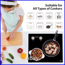 21 inch Electric Cooktop Ceramic Glass Stove Top 2 Burners Drop-in Touch Control