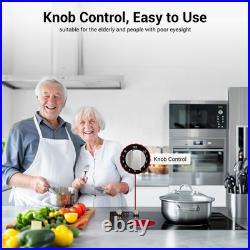 21in Built-in Electric Cooktop Stove Top Radiant Ceramic Cooktops 2 Burner 3700W