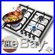 22.8inch Gas Cooktop Gas Hob 4 Burners LNG/LPG Cooker Iron Frame Gas Cooking