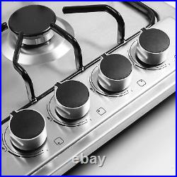 22? X20? Built in Gas Cooktop 4 Burners Stainless Steel Stove with NG/LPG Convers