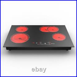 220V 7200W Electric Induction 4 Burner Cooktop Countertop Stove Glass Hot Plate