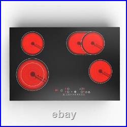 220V 7200W Electric Induction 4 Burner Cooktop Countertop Stove Glass Hot Plate