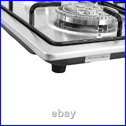 22x20 Built in Gas Cooktop 4 Burners Stainless Steel Stove Top NG/LPG Gas Hob