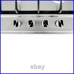 23.2 4 Burners Built-In Stove Top Gas Cooktop Kitchen Easy to Clean Gas Cooking