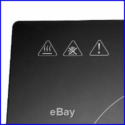 23'' 220V Induction Cooktop 4 Burners Electric Hob Cook Top Stove Black Glass