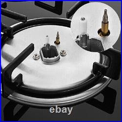 23/30 Tempered Glass cooker 4/5 Burners Gas Hob Cooktops NG/LPG Built-In Stove