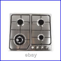 23/34 Cooktop Cooking Stainless Steel 5 Burners Stove Top Built-In Gas Propane