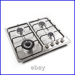 23/34 Cooktop Cooking Stainless Steel 5 Burners Stove Top Built-In Gas Propane