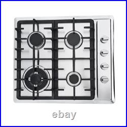 23'' 4 Burners Built-In Stove Top Gas Cooktop LPG/NG Gas Cooking Cooktop Kitchen