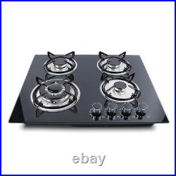23 4 Burners Built-in Stove LPG/NG Gas Cooktop Tempered glass Surface Cooker