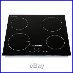 23.5'' Electric Induction Cooker 4 Burner Digital Plate Cooktops Countertop 240V