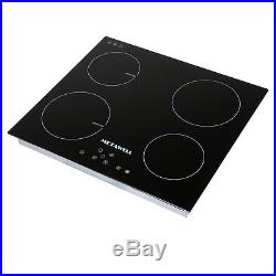 23.5'' Electric Induction Cooker 4 Burner Digital Plate Cooktops Countertop 240V