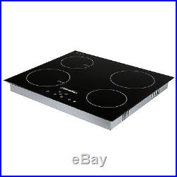 23.5 inch Ceramic Induction Hob 4 Timmer Zone Stove Cooktop Household Cooker