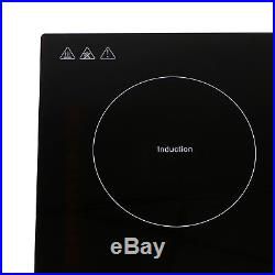 23 Counter Top Induction Hob 4 Burner Stove Black Glass Plate Home Cooktop