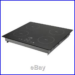 23 Electric Cooktop 4 Hob Cooker Stove Glass Induction Plate Hob Cooktop-US
