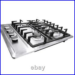 23 Inch 4 Burners Kitchen Gas Cooking Cooktop Built-In Stove Top Gas Cook Stove