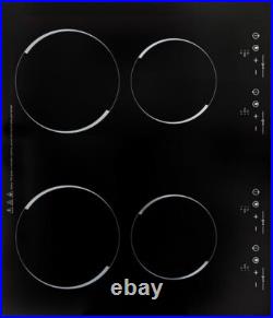 23 Inch Countertop Electric Cooktop 4 Burner, 110V Electric Stovetop