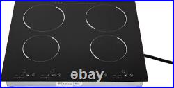 23 Inch Countertop Electric Cooktop 4 Burner, 110V Electric Stovetop