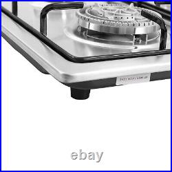23 Stove Top 4 Burners Built-In Gas Propane LPG Cooktop Cooking Stainless Steel