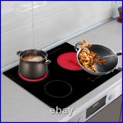 24 3-Burner Built-in Electric Cooktop Ceramic Stove Top Touch Timing 110V 2600W 24 3-Burner Built-in Electric Cooktop Ceramic Stove Top Touch Timing 110V 2600W