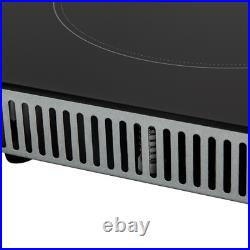 24 3-Burner Built-in Electric Cooktop Ceramic Stove Top Touch Timing 110V 2600W 24 3-Burner Built-in Electric Cooktop Ceramic Stove Top Touch Timing 110V 2600W