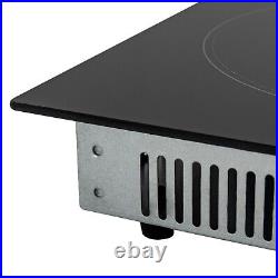 24 3-Burner Built-in Electric Cooktop Ceramic Stove Top Touch Timing 110V 2600W 24 3-Burner Built-in Electric Cooktop Ceramic Stove Top Touch Timing 110V 2600W