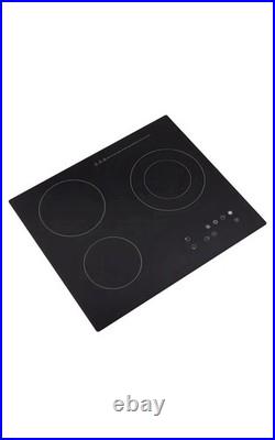 24 3-Burner Built-in Electric Cooktop Ceramic Stove Top Touch Timing 110V 2600W 24 3-Burner Built-in Electric Cooktop Ceramic Stove Top Touch Timing 110V 2600W