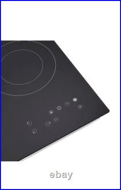 24 3-Burner Built-in Electric Cooktop Ceramic Stove Top Touch Timing 110V 2600W 24 3-Burner Built-in Electric Cooktop Ceramic Stove Top Touch Timing 110V 2600W