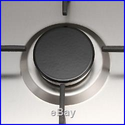 24 Built-In 4 Burner COOKTOP Stainless Steel Gas Hob NG/LPG Cooktops Stove -USA