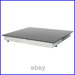 24 Built-in Electric Ceramic Cooktop 3 Burners Stove Touch Control, 2600W Total