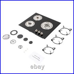 24 Built-in Gas Cooktop 3 Burner Gas Stovetop With Thermocouple Protection 24 Built-in Gas Cooktop 3 Burner Gas Stovetop With Thermocouple Protection