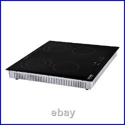 24 Electric Induction Cooktop Ceramic Glass Stove 4 Burners Touch Control