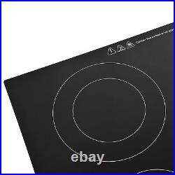 24 Electric Induction Cooktop Ceramic Glass Stove 4 Burners Touch Control