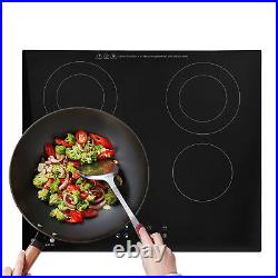 24 Electric Induction Cooktop Ceramic Glass Stove 4 Burners Touch Control