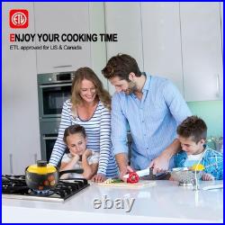 24 In. 4 Burner Gas Cooktop, NG/LPG Cooktops, 4 Burner Thermocouple Protection